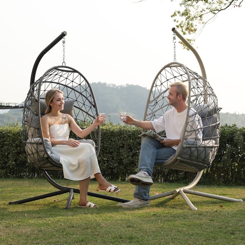 Outdoor / Indoor Egg Hanging Chair with Stand
