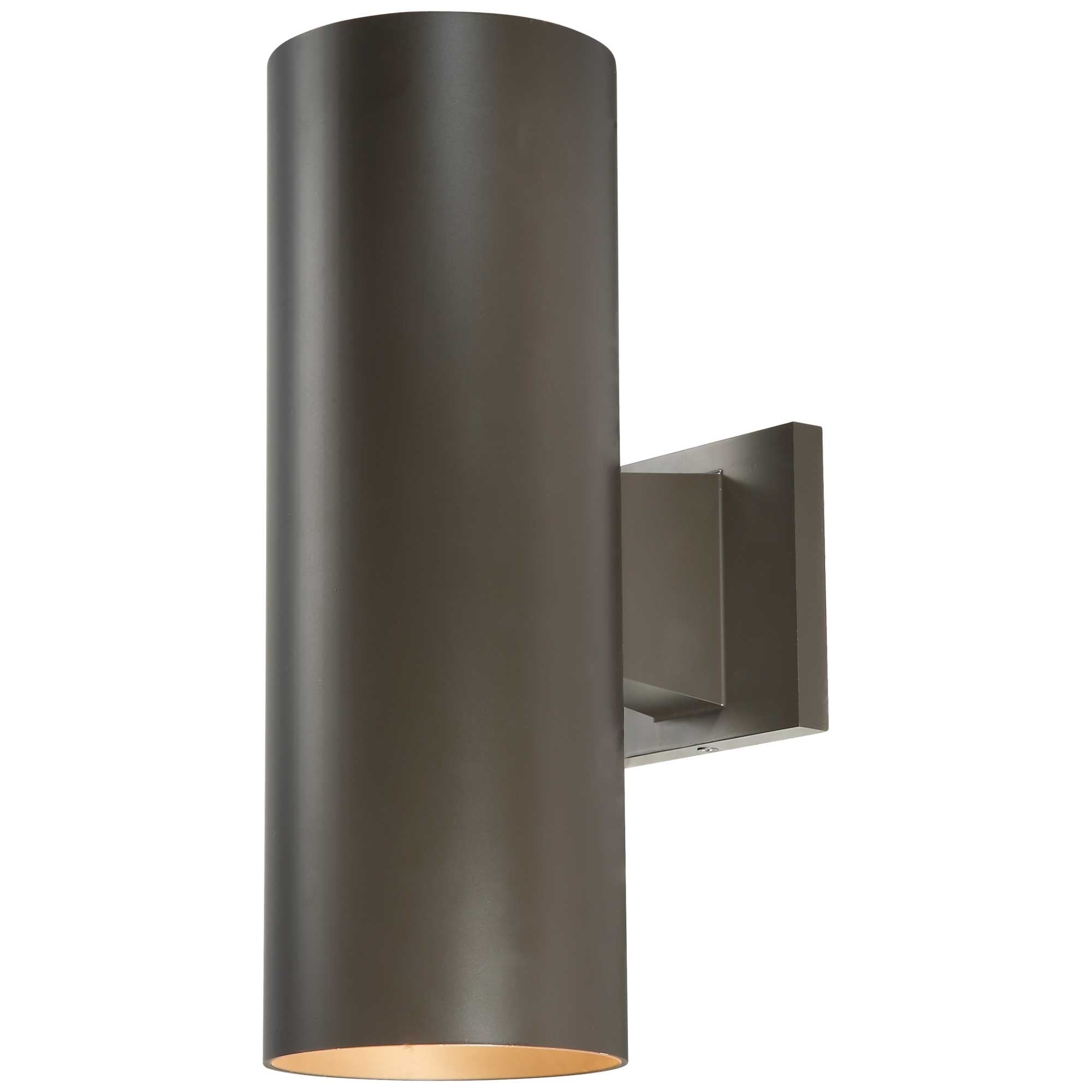 Volume Lighting 2-Light Antique Bronze Outdoor Cylinder Wall Mount - Antique Bronze