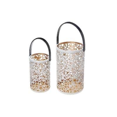 Christmas Metal Cutout Lantern Set Of 2 Star - N/A