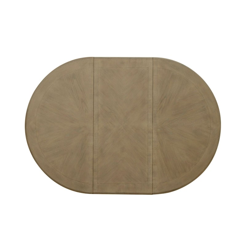 Magnolia Manor Round Pedestal Dining Table with Expandable Leaves - 2 Finishes