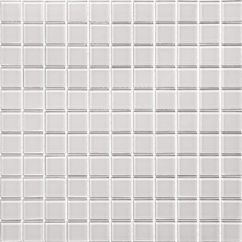 Apollo tile 12" x 12" Colorway Glossy Warm Greige Glass Tile (9.67 sq ft/case) - 10 Pack