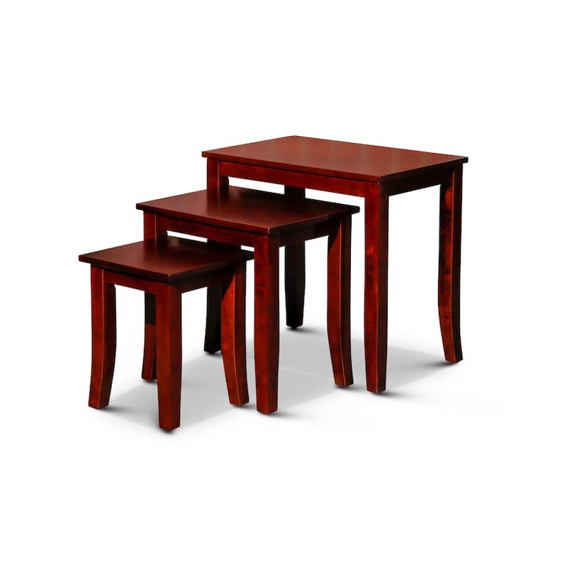 DTY Indoor Living Avon 3-Piece Nesting Table Set - Cherry