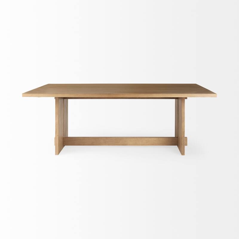 Aida Grey-Brown Solid Wood Dining Table