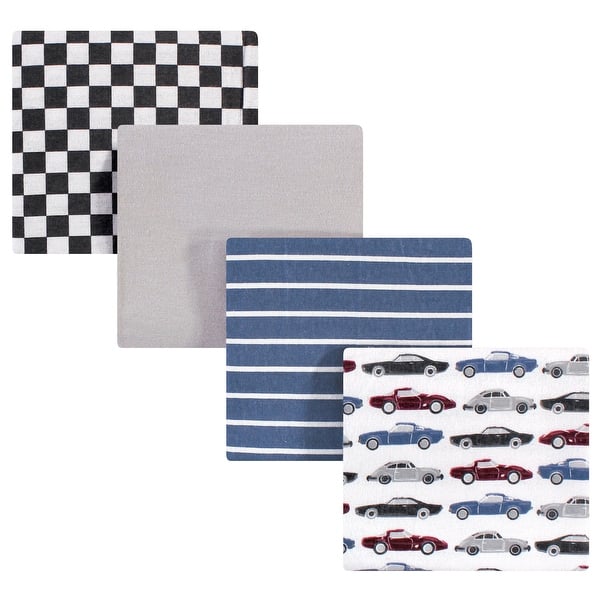 slide 1 of 1, Hudson Baby Infant Boy Cotton Flannel Receiving Blankets, Vintage Cars, One Size - Vintage Cars - One Size One Size - Vintage Cars
