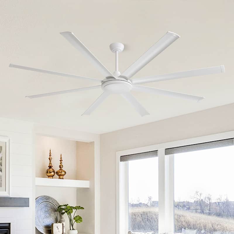 MLiAN 80" 8- Aluminum Blades DC indoor Ceiling Fan with Remote - 80