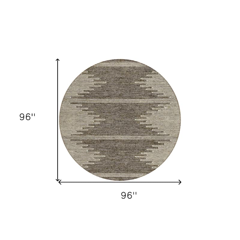HomeRoots Abstract Transitional Rectangle Outdoor Rug