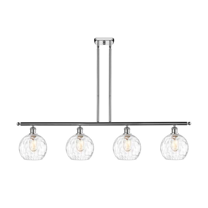 Innovations Lighting 516-4I-10-48 Athens Linear Athens 4 Light 48" - Polished Chrome / Clear Water Glass
