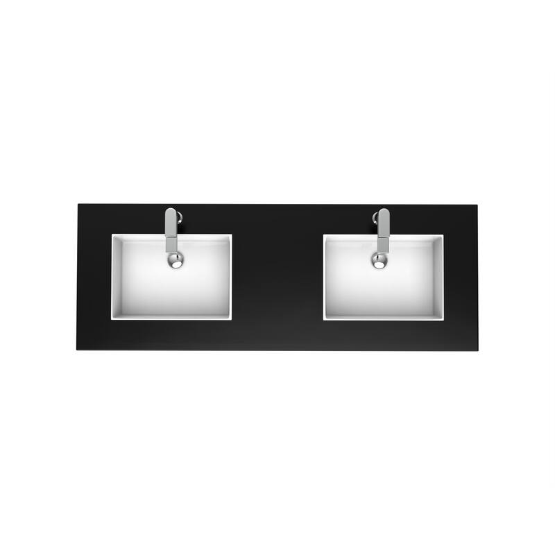 Serenity Solid-Surface Bathroom Vanity Top with Sink