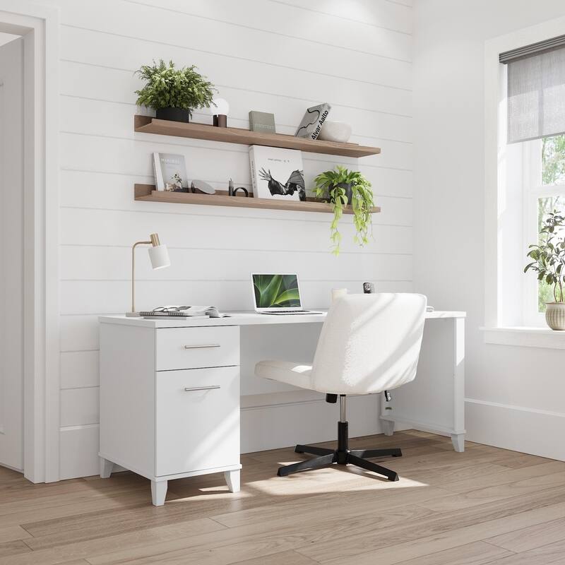 Bush Furniture Somerset 72W Office Desk with Storage Drawers