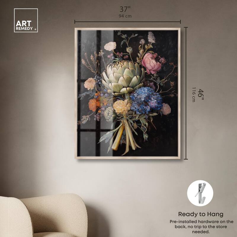 Moody Artichoke II Shadowbox by Art Remedy
