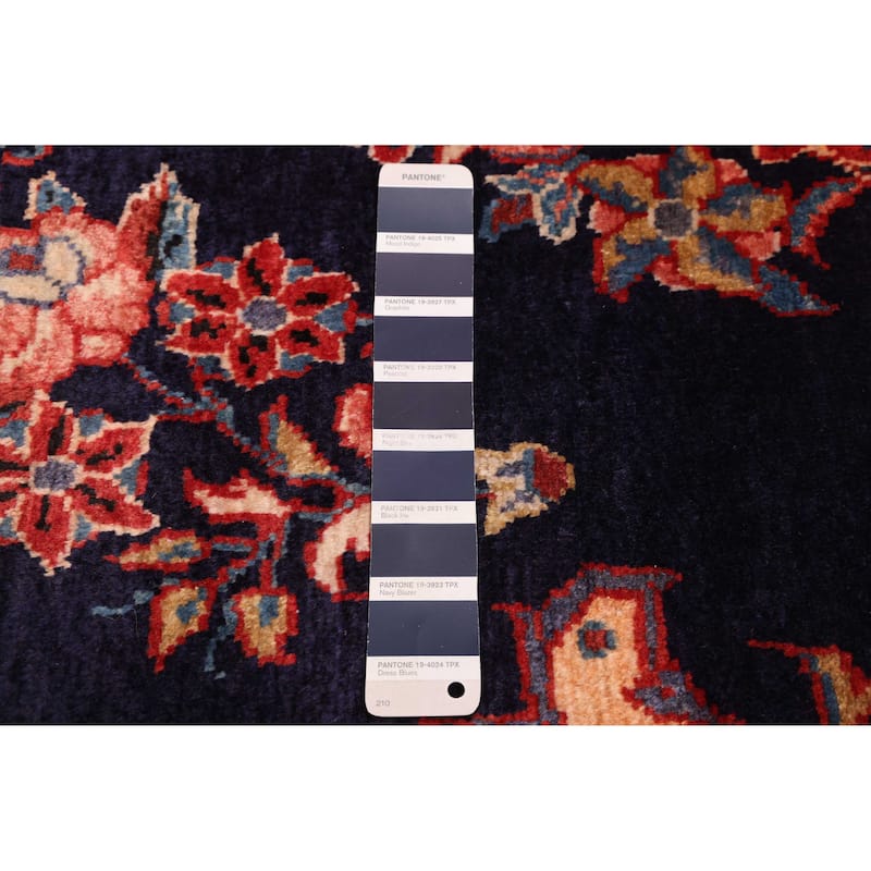 ECARPETGALLERY Hand-knotted Anadol Dark Navy Wool Rug - 3'3 x 10'4