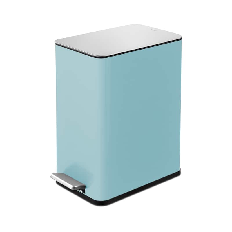 Qualiazero 10L / 2.6 Gallon Slim Step Can - Baby Blue - 2.6 Gallons