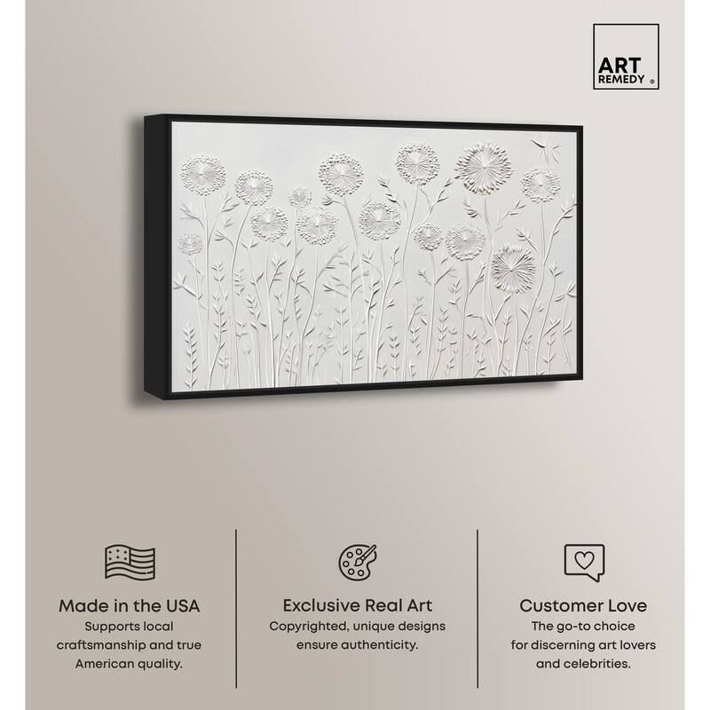 Floral Lace II Canvas by Art Remedy