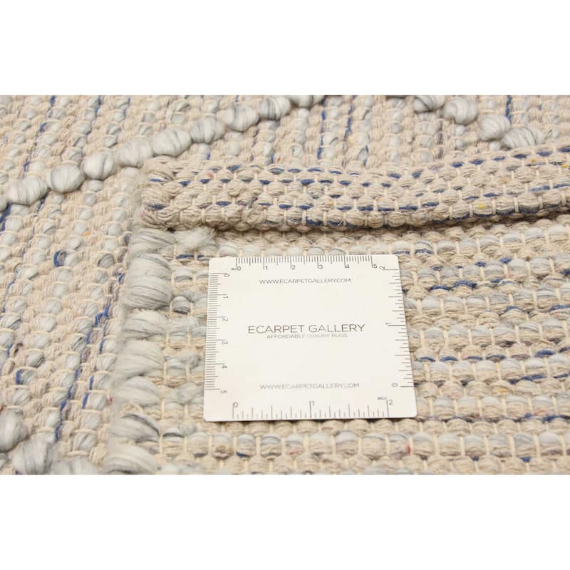 ECARPETGALLERY Braid weave Sienna Tan Wool Rug - 5'5 x 7'3