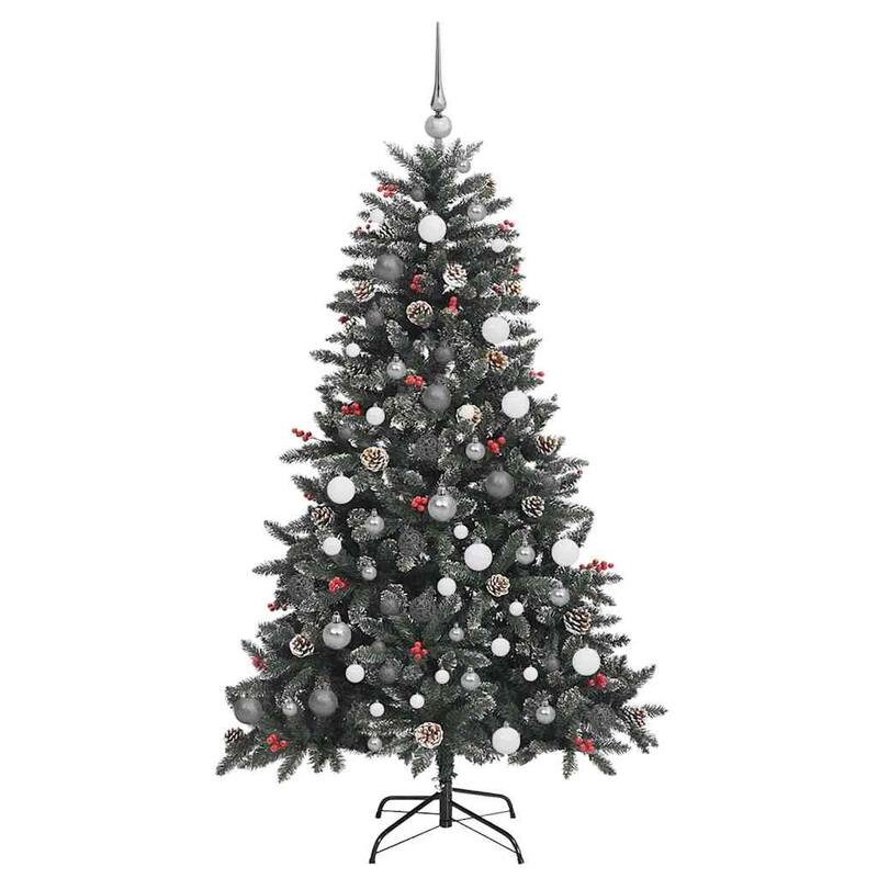 vidaXL Artificial Christmas Tree Green PVC