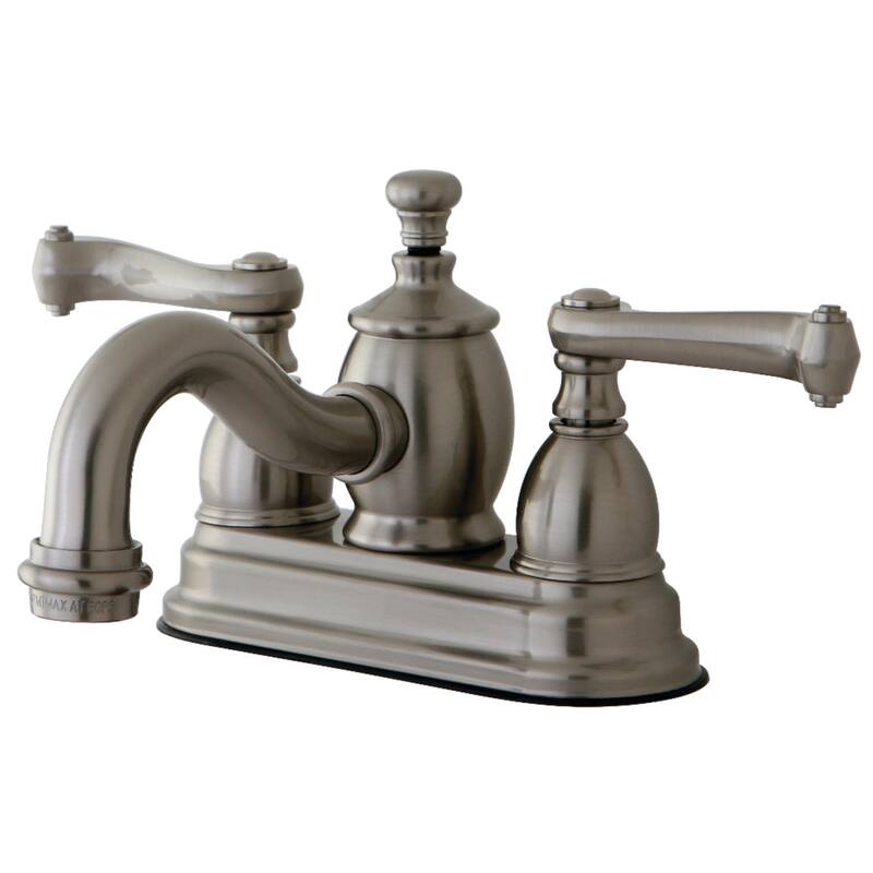 Kingston Brass Royale 1.2 GPM Centerset Bathroom Faucet with Pop-Up - Brushed Nickel