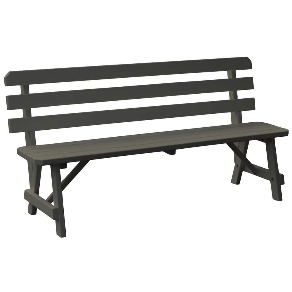 Pine 5' Traditional Backed Bench