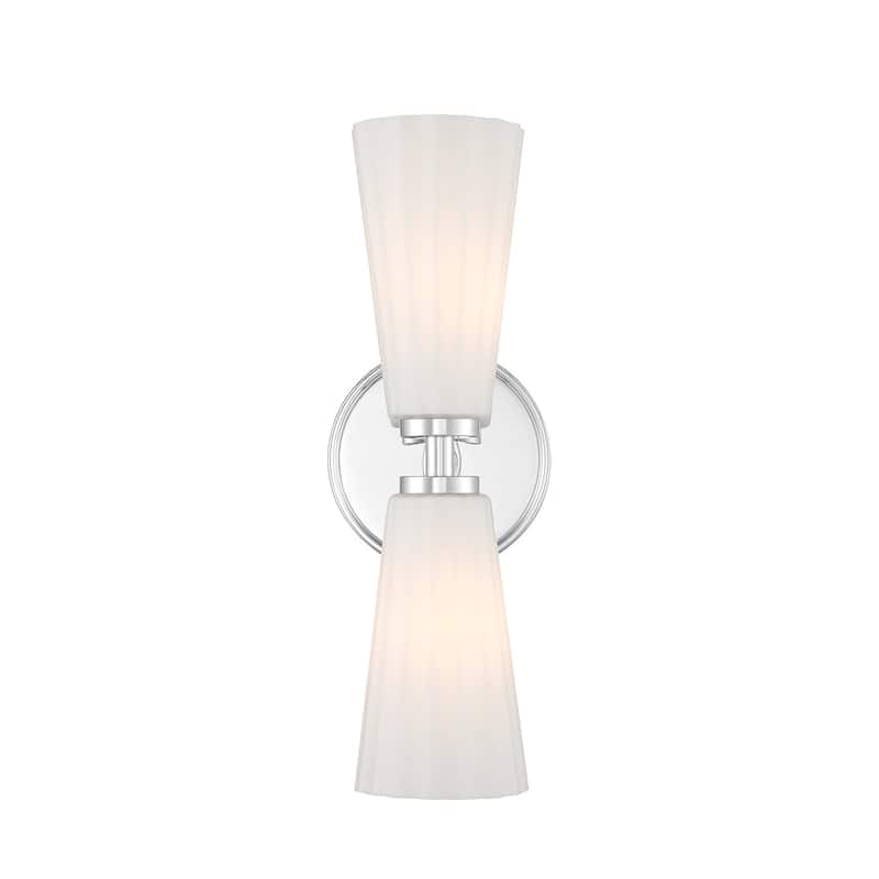 Bellevue SHWS43575 Meridian 2 Light 15" Tall Bathroom Sconce with