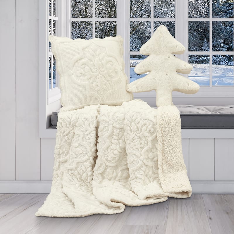 Teigen Tufted Throw - Green