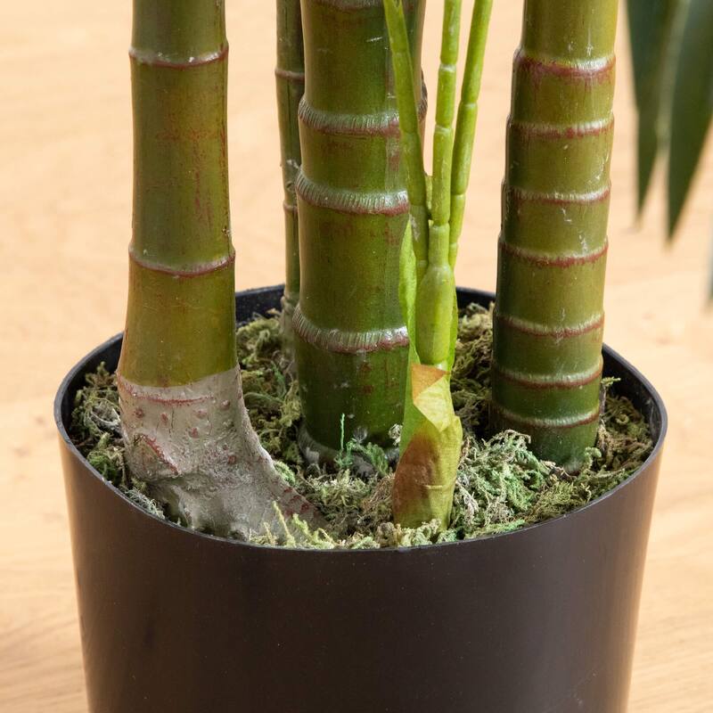 Potted Artificial Areca Palm Tree - 5' - Green