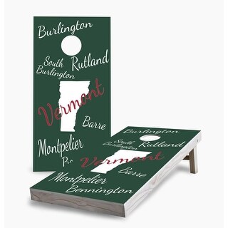 Vermont State Pride Cornhole Game (Choose Wraps or Boards)