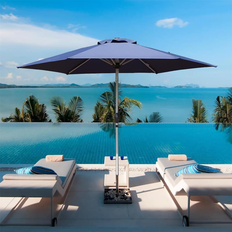7.5FT Patio Umbrella - Navy Blue