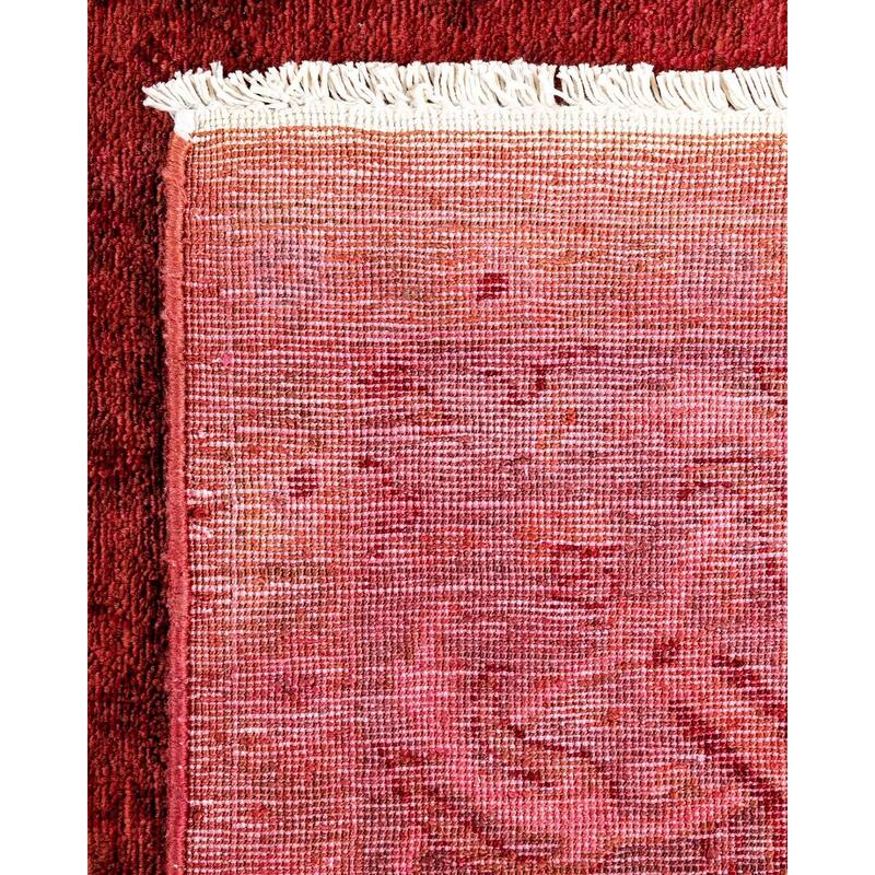 Vibrance, One-of-a-Kind Hand-Knotted Area Rug - Red, 4' 1" x 6' 4" - 4' 1" x 6' 4"