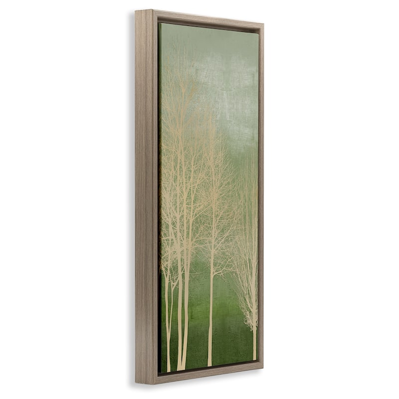 Stupell Subtle Ombre & Tree Framed Floater Canvas Wall Art Design By Kate Bennett