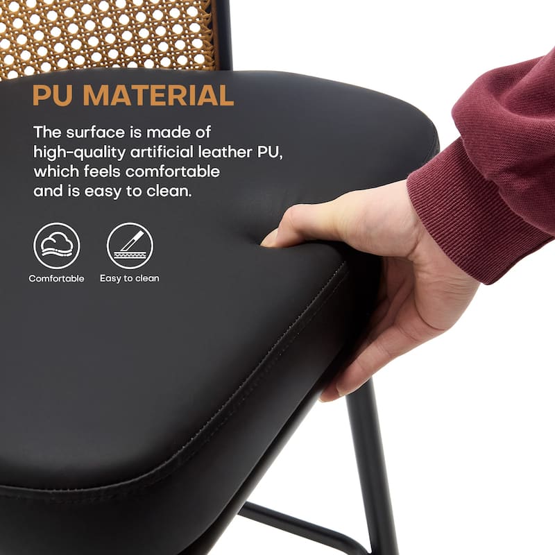 26"/29" Rattan Upholstered Bar Stool /Counter Stools Set of 2/3/4