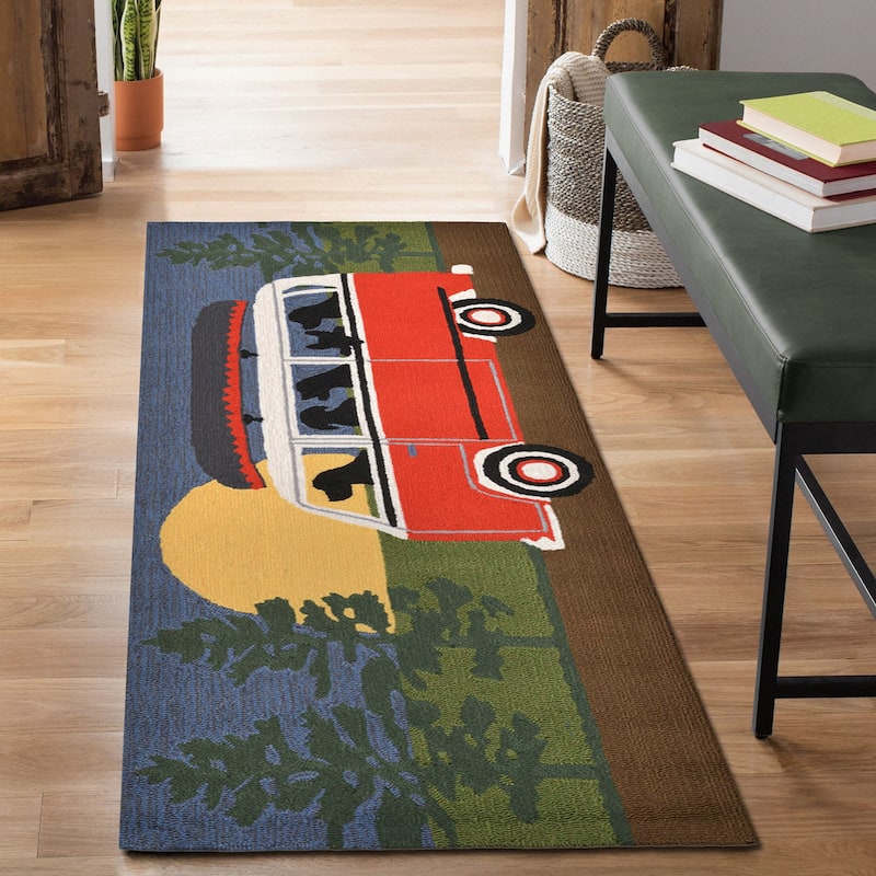 Liora Manne Frontporch Camping Trip Indoor/Outdoor Rug