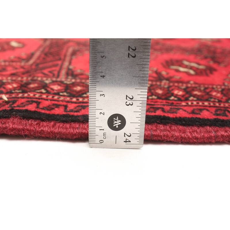 ECARPETGALLERY Hand-knotted Teimani Red Wool Rug - 2'10 x 4'6