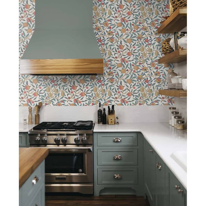 NextWall Pomegranate Peel and Stick Wallpaper