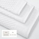 preview thumbnail 159 of 197, Linery & Co. Cotton Diamond Waffle Texture Bath Towels