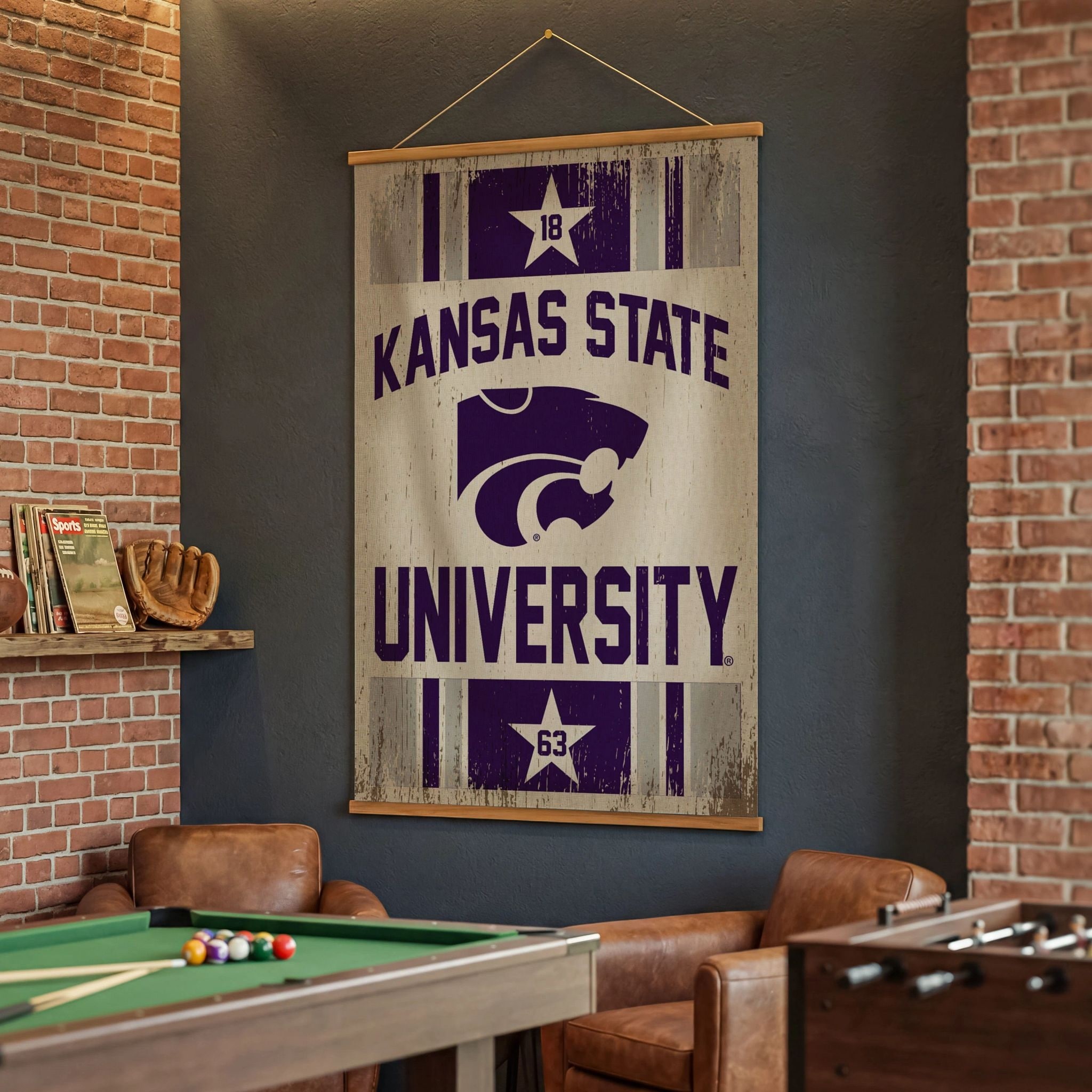Kansas State University Canvas Wall Tapestry