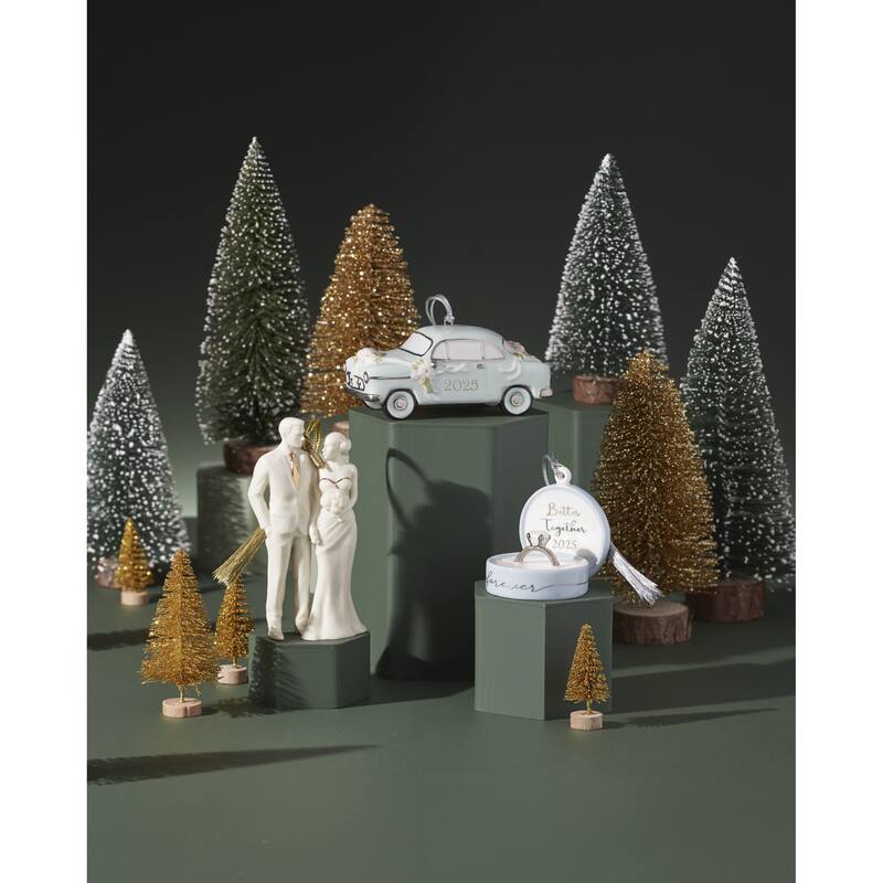 Lenox 2025 Just Married Vintage Car Ornament