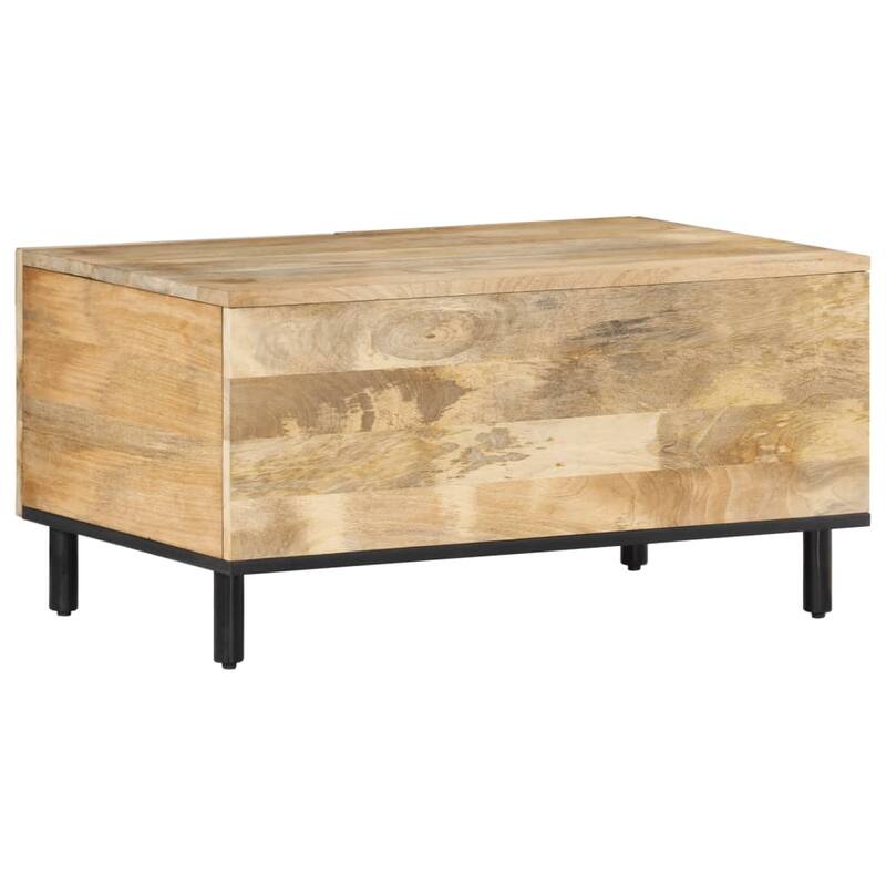 vidaXL Coffee Table 31.5"x19.7"x15.7" Solid Wood Mango - 31.5 x 19.7 x 15.7
