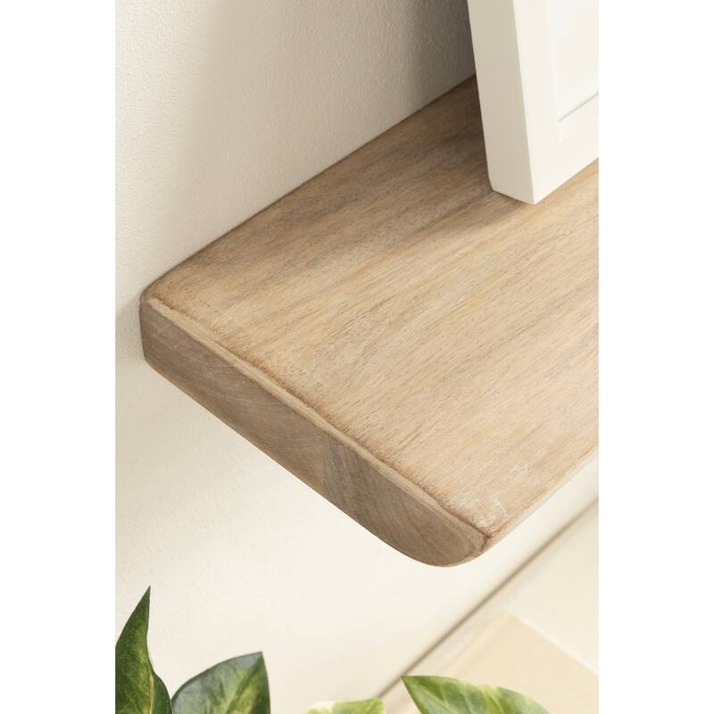 Kate and Laurel Burena Wood Floating Shelves