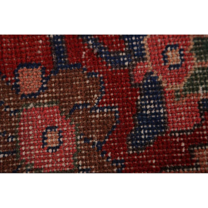 Red Floral Lilian Persian Rug Handmade Wool Carpet - 4'0" x 7'1"