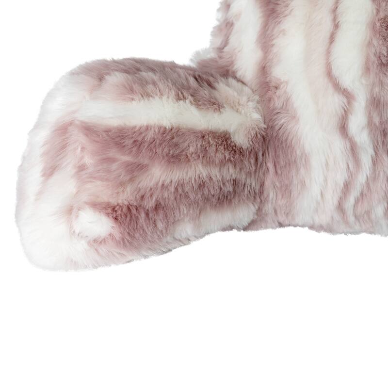 Jacquard FauxFur BedRest, 20" x 18" x 17"