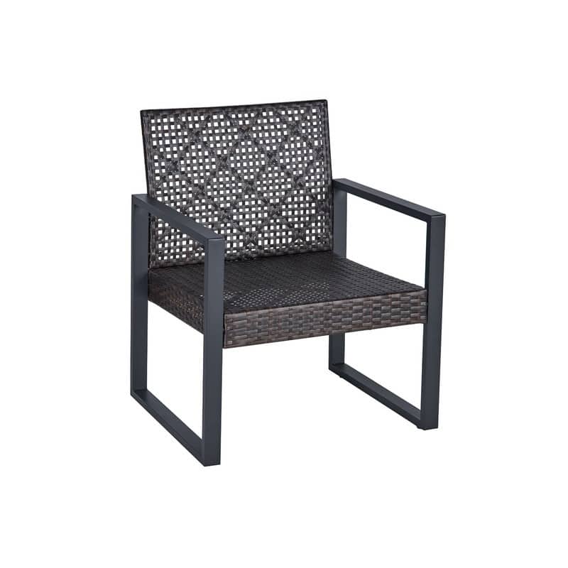 4-Piece Patio Furniture Set Outdoor Balcony Porch Garden Backyard Lawn Furniture Acacia Wood Table Top
