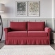preview thumbnail 11 of 12, Devon Rolled Arm 3-Seater Sofa Red
