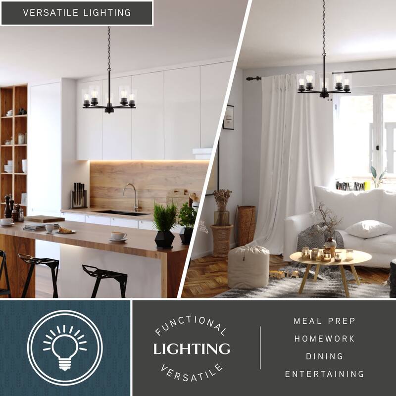 Vaxcel Lighting H0313 Park Ridge 5 Light 21" Wide Chandelier