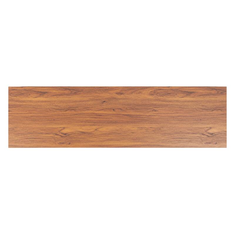 SAFAVIEH Braelynn White Washed/Walnut 55-inch Storage TV Media Stand - 55"W x 15"D x 24"H