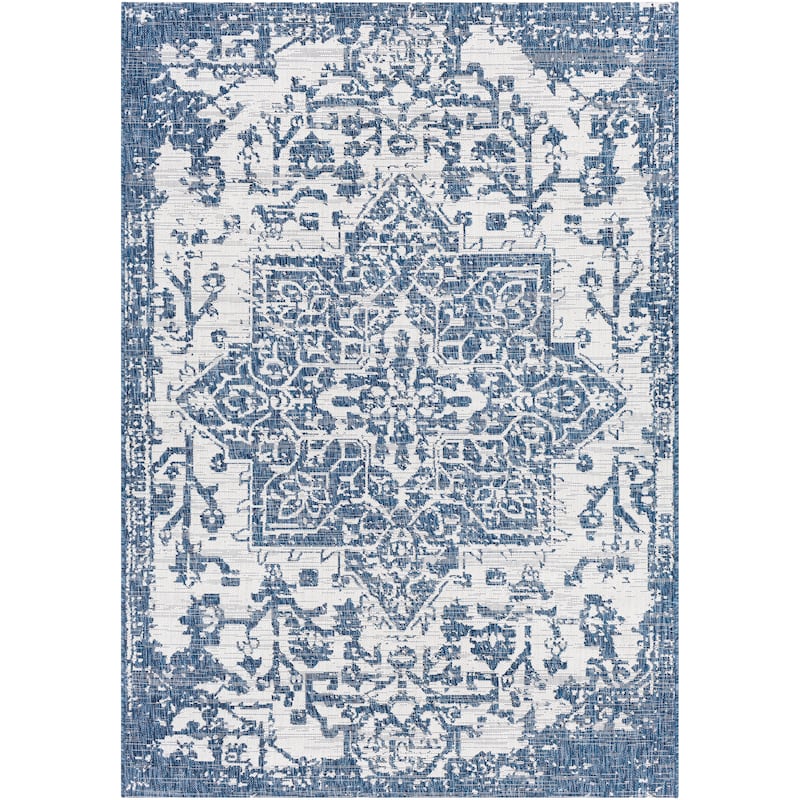 Livabliss Andell Indoor/ Outdoor Vintage Medallion Area Rug