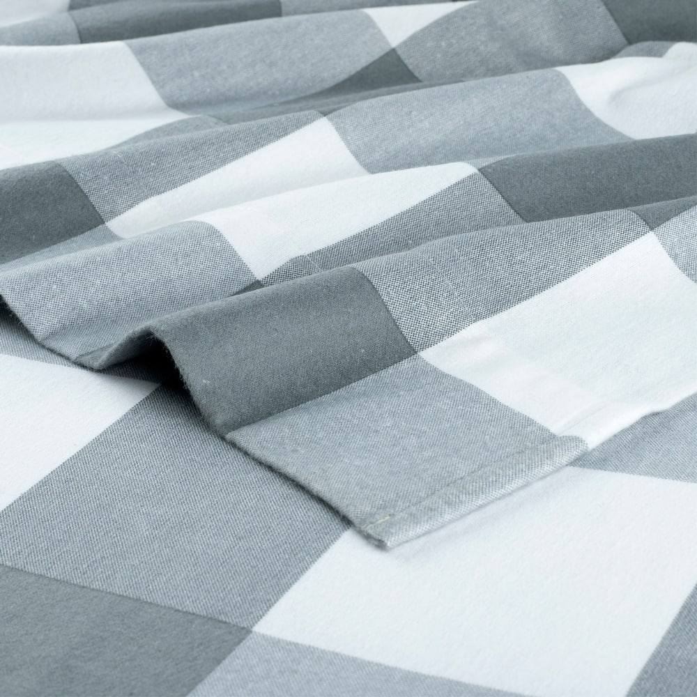 Pointehaven Flannel 180 GSM Brushed Cotton Oversized Pillowcases Pair