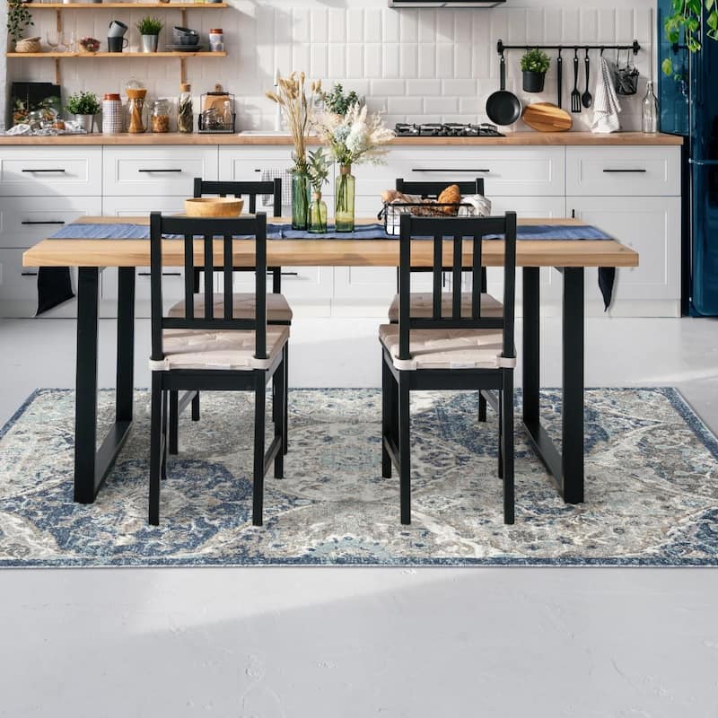 Luxe Weavers Floral Oriental Area Rug, Stain-Resistant Carpet