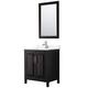 Option Dark Espresso / White Quartz Top / Polished Chrome