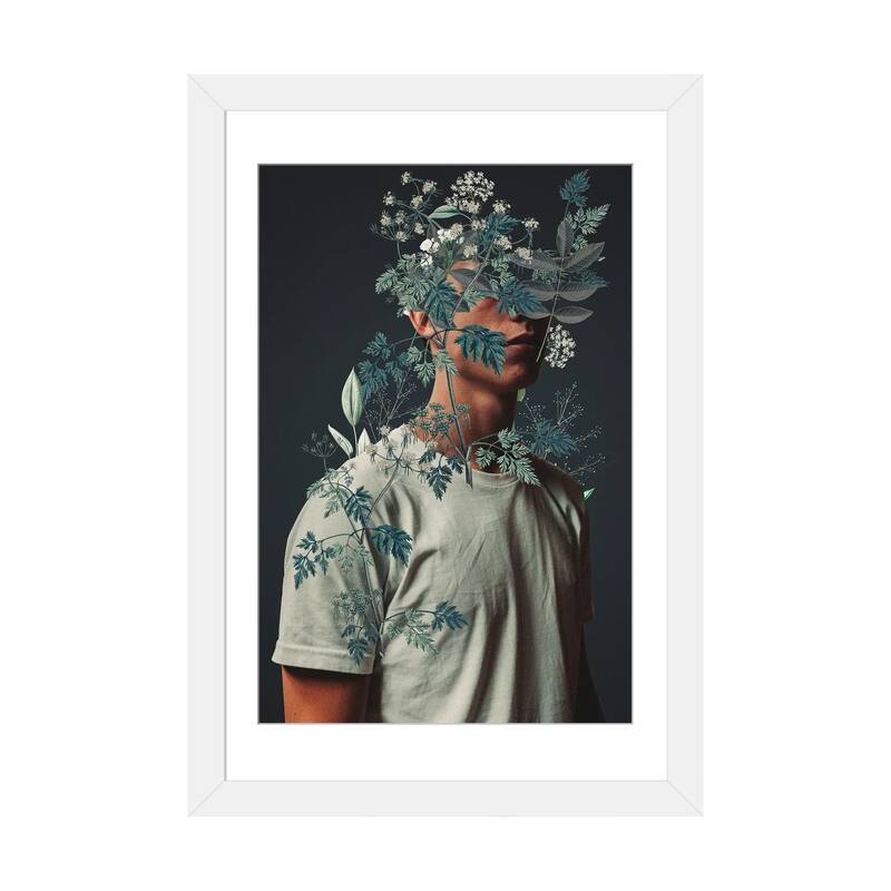 iCanvas "Waiting To Inhale" by Frank Moth - White - 32x24x1