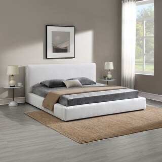 Tricia Chenille Upholstered Platform Bed