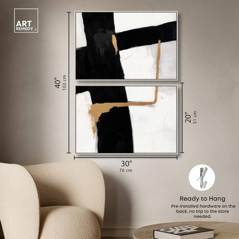 Urban Grid III Canvas Set of 2 by Art Remedy
